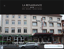 Tablet Screenshot of hotel-la-renaissance.com